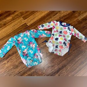 2 ruffle butts swimsuits 6-12m
